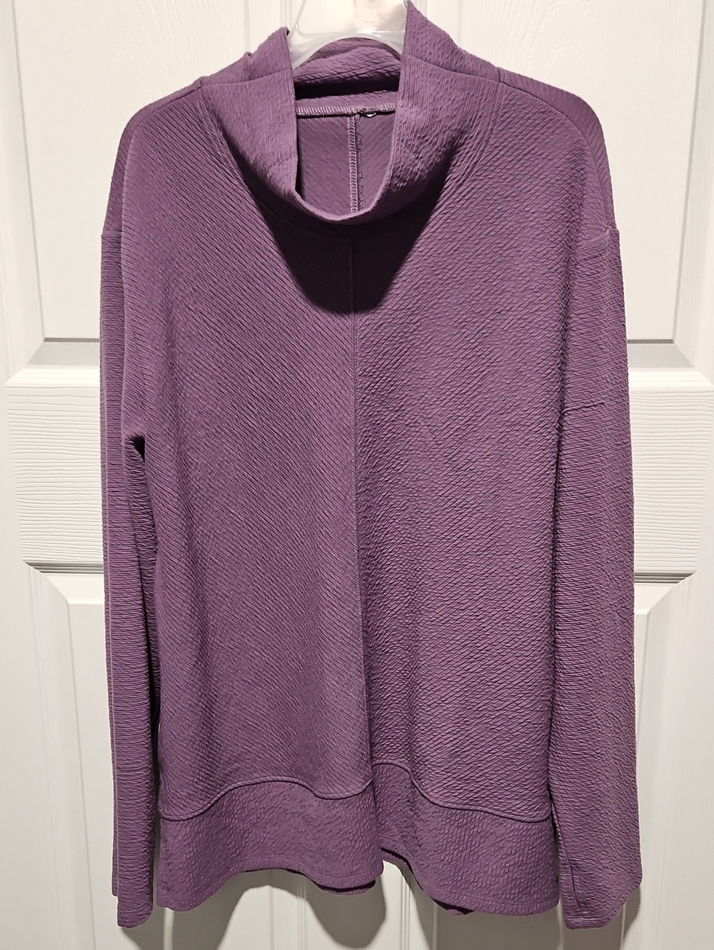 RBX Lavender Cowl Neck Long Sleeve Sweatshirt